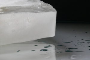 helado casero hielo