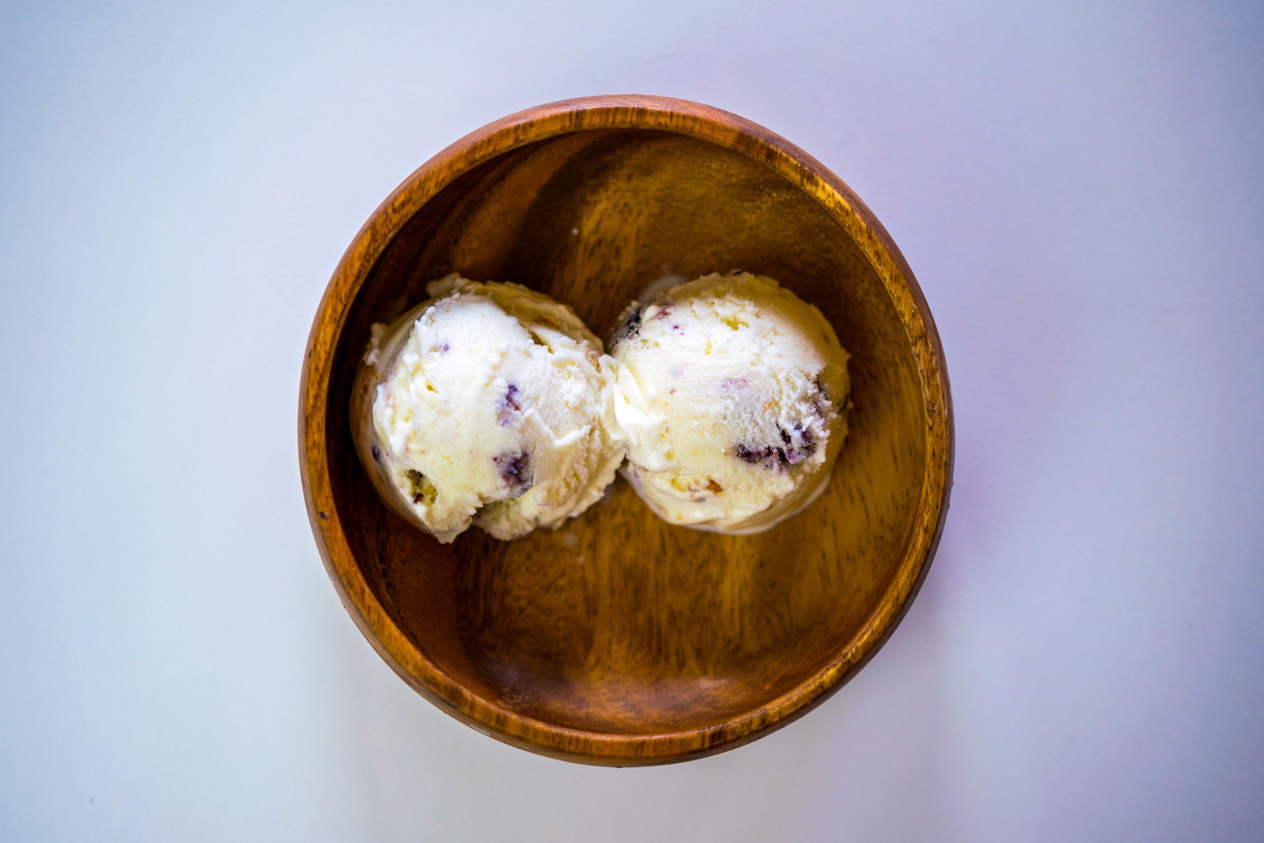 helado casero de cheesecake