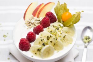 helado platano yogur