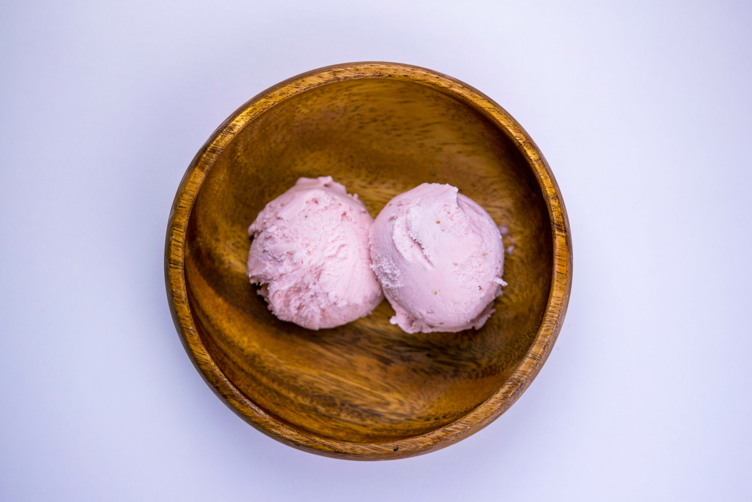 helado fresas con yogur