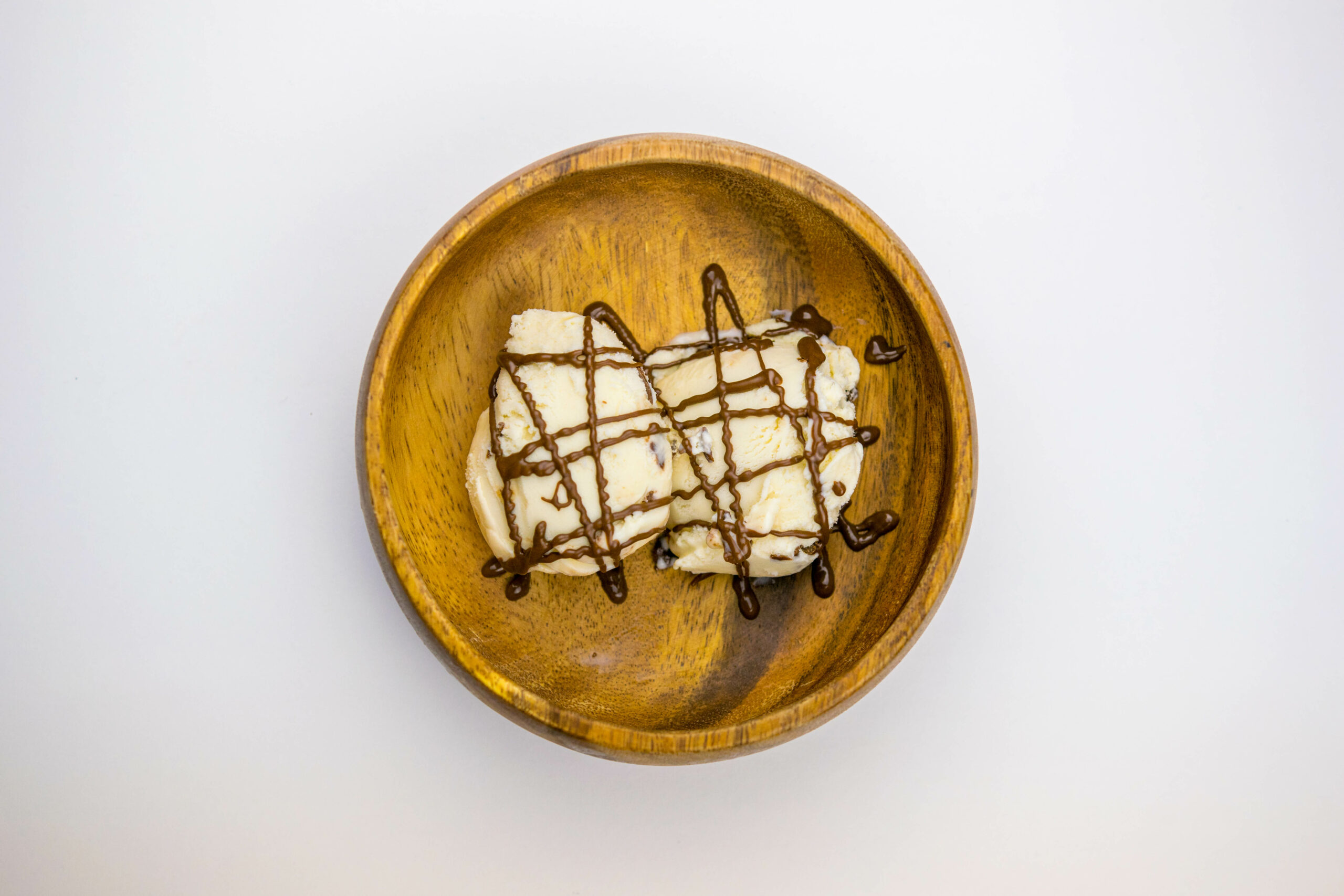 helado de gofre con nutella